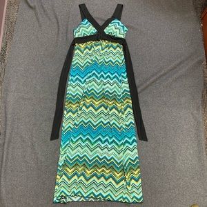 Enfocus Studio Chevron Maxi Dress sz 4P